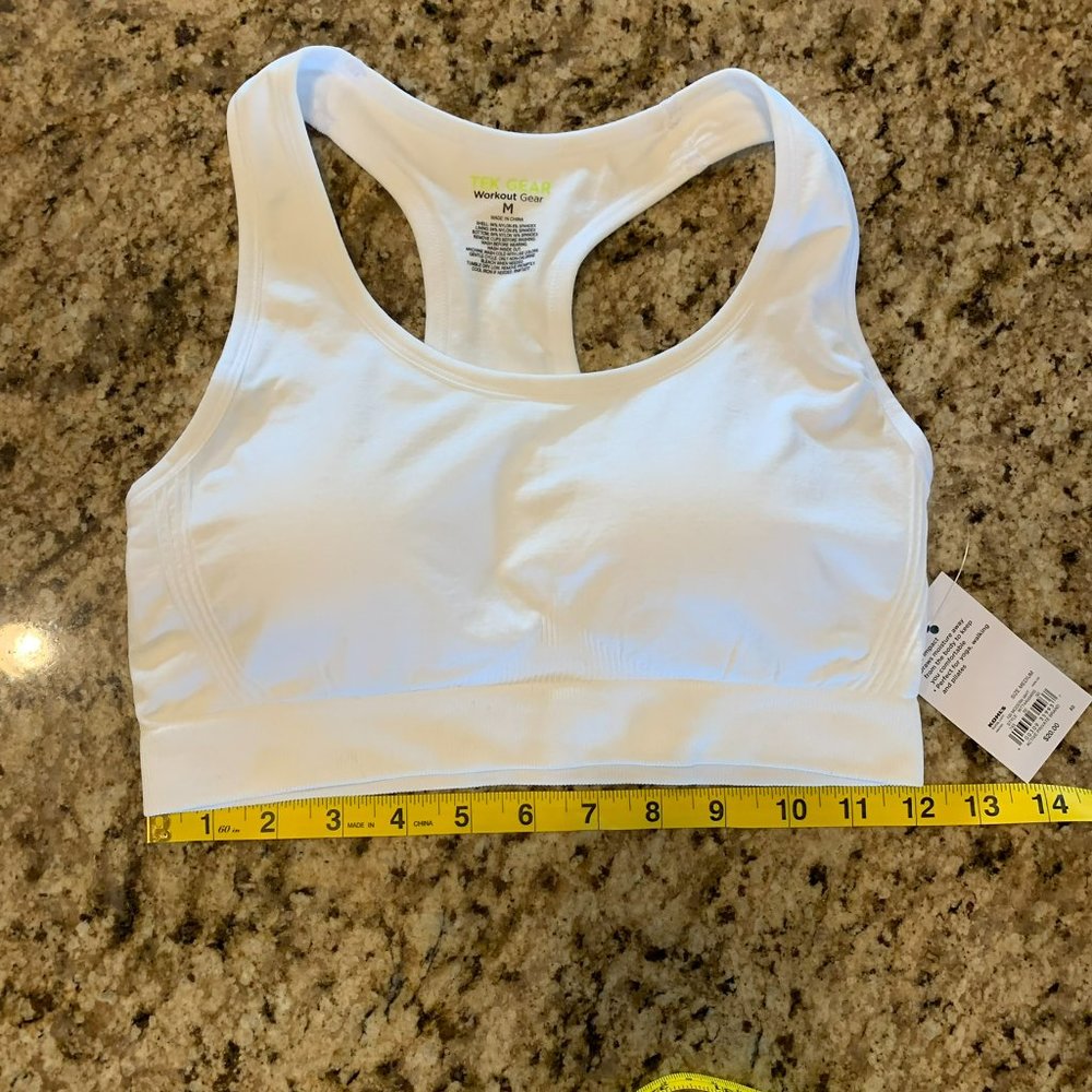 Tek Gear Low Impact Black Sports Bra Sz M BNWT - Picture 3 of 8